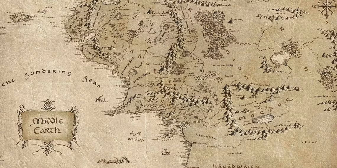 Middle-Earth map